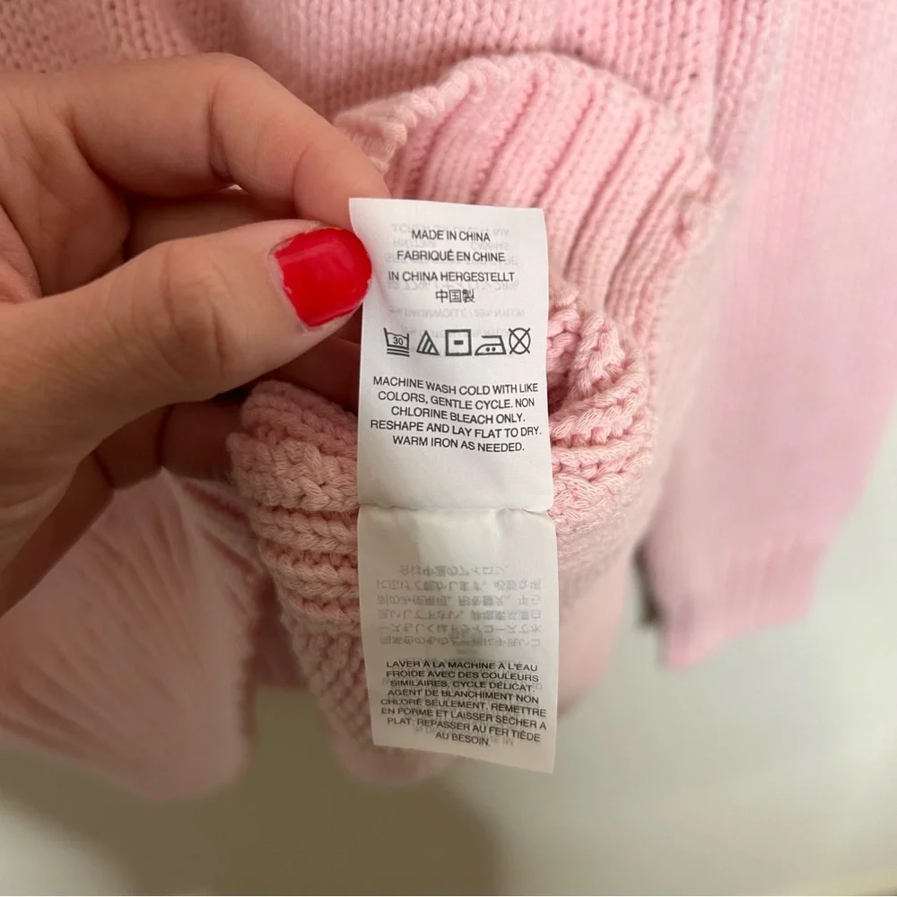NWT J. Crew 1988 rollneck sweater pink small